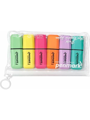 Penmark Mini Fosforlu 6 Lı Kalem
