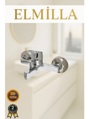 Paslanmaz Kararmaz Pirinç Malzeme Banyo Duş Bataryası Musluk Çeşmesi Garantili Banyo Bataryası