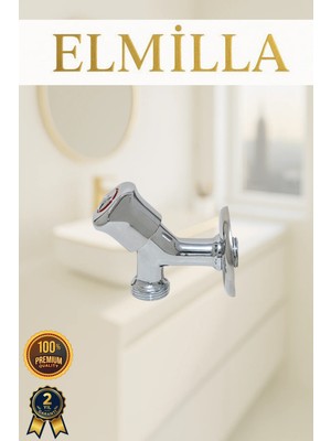 ELMİLLA Garantili Pirinç Çamaşır Bulaşık Makinesi Musluğu Kaliteli Krom Kaplama