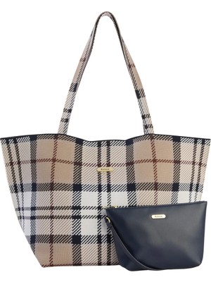 Barbour Layla Tartan Large Kol Çantası BE71 Rosewood Tartan