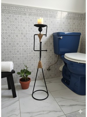 Özbience Modern Insan Figürlü Tuvalet Kağıdı Askısı, Şık ve Fonksiyonel Tasarım