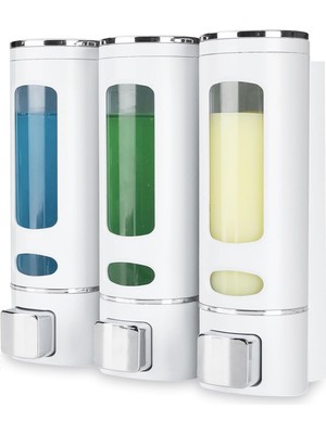 Özbience 3'lü 400 ml Sıvı Sabunluk Seti, Duvara Monte, Mutfak ve Banyo Kullanımına Uygun