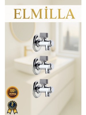ELMİLLA Filtreli Ara Musluk Taharet Musluğu 3 Lü Set
