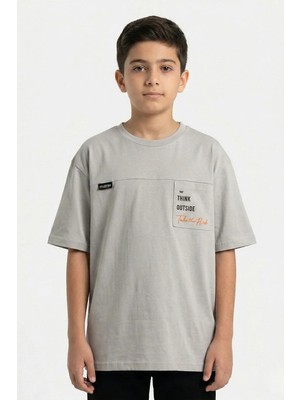 New Kids Think Outside Baskılı Pamuk Erkek Çocuk Tişört
