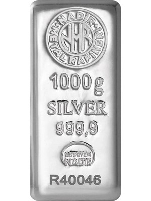 Nadir 1000 Gram Gümüş Külçe