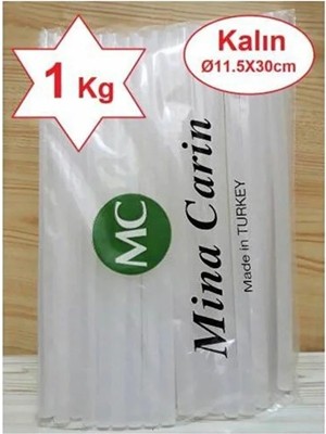 Zirve Mum Silikon Kalın 11.5X30CM Sıcak Mum Silikon Çubuk Uç 1 kg