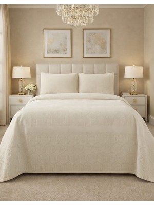 Taç Yeni Sezon Çift Kişilik Jakar Pike Takımı Lınora Ekru