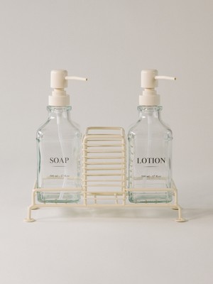 Özbience Standlı ve Ikili Sıvı Sabunluk Seti, Şık ve Kullanışlı Tasarım