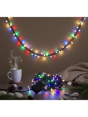 VeraGlobe Buğz LED Damla Uçlu Rgb Dekoratif Işık 10 Metre 100