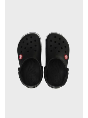 Crocs Crocband Clog T Çocuk Siyah Terlik Düz Topuklu Kaymaz Taban ve Ortopedik Özellikler