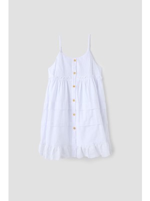 Tyess Bg Store Kız Çocuk Beyaz Elbise