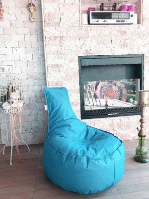 Turkuaz Renkli Pufumo Aktif Armut Koltuk Sökülme ve Yırtılmalara Karşı Dayanıklı Tasarım