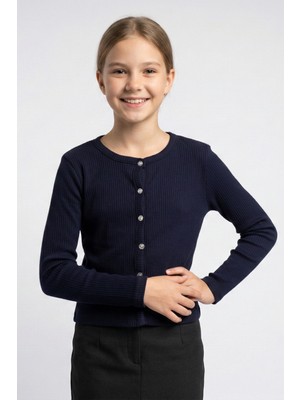 Crassi Kız Çocuk Hırka Düğmeli