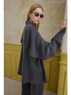 HE-QA Aller Detaylı Tensel Takım Antrasit