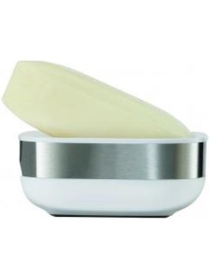 Özbience Pratik ve Şık Metal Sabunluk, Temiz ve Modern Banyo Dekoru