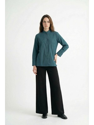 ALLDAY Yeşil-Nakış Detaylı Gömlek