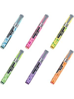 Serve Likit Desenli Pastel Kalem 6'lı Set