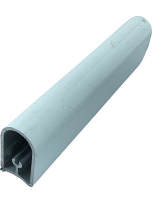 MorPerde Zebra Perde Oval Krem Alüminyum Etek Profili