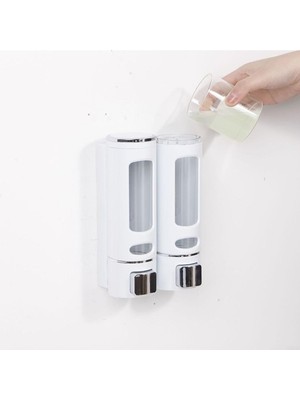 Özbience 2'li 400 ml Şampuan ve Losyon Kutusu, Banyo ve Mutfak Dispenseri