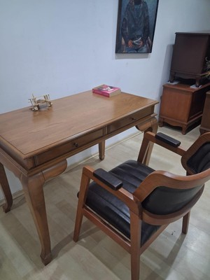 Bengi Ankara Mobilya Çalışma Masa Klasik Alt St 90630 Dilimli Sandalye Lüks Klasik Ceviz Renk Model