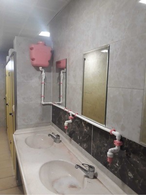 Özbience 10 Lt Depolu Beyaz Sabunluk, 2 Musluklu, Alttan Basmalı, Pratik ve Şık