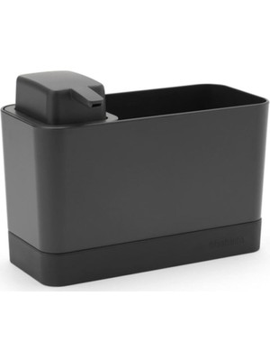 Özbience Koyu Gri Sabunluk ve Sünger Seti, Şık ve Pratik Temizlik Aksesuarı