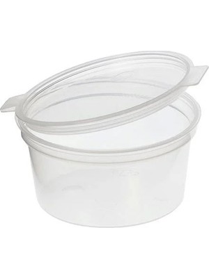 SPELT 30CC Sert Plastik Kapaklı Küçük Mini Eşya Kutusu Et Suyu Tavuk Suyu Sos Kabı 50'li