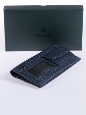 Grande Kadın Hakiki Deri Cüzdan Grbyncz2749 Lacivert