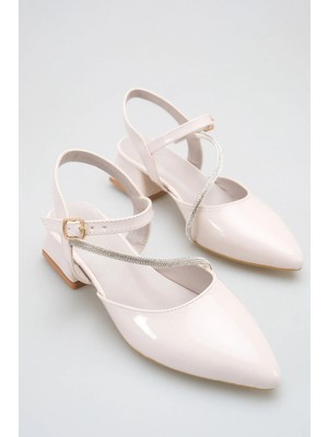 ich1one Torino Kadın Rugan Topuklu Babet Ayakkabı – 5 cm Topuk, Günlük ve Ofis Şıklığı 1106