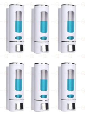 Özbience Pratik Duvara Monte Sabunluk Seti, 6'lı, 400ML, El ve Lavabo Kullanımı