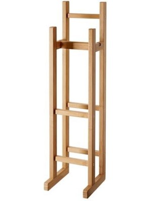 Özbience Pratik Bambu Ragrund Yedek Tuvalet Kağıtlığı, 15X16X60 cm