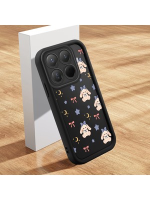 HONTINGA Xiaomi 15T Pro ile Uyumlu Kılıfı Düşüme Önleyici Basitlik Anti Düşme Kamera Korumali Şirin Streetwear Sevimli Desen Yumuşak Silikon Telefon Kılıfı Kadın ve Erkek Için Uygundur K2-0469