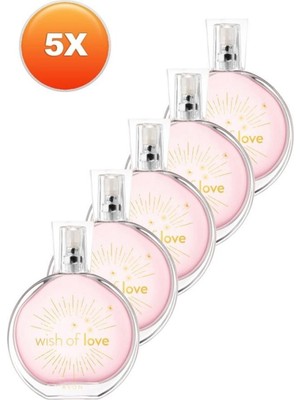 Avon Wish Of Love Kadın EDT Parfüm 50 ml 5'li Set Baharatlı Koku ile Özel Hediye