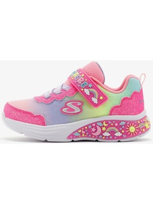 Skechers Tmy Dreamers Kids Sneaker Cırt Cırtlı Işıklı Çocuk Ayakkabısı Pembe
