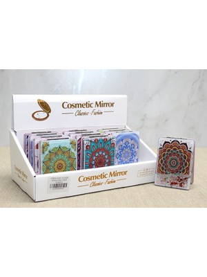 İntora Mandala Desenli Hareketli Sulu El Aynası - Model 4