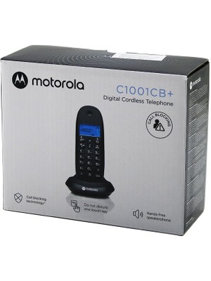 Go İthalat Siyah Dijital Kablosuz - Telsiz Telefon Arayan No Görme 50 Hafıza C1001CB (5534)