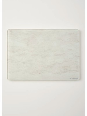 Bella Maison Marbella Cam Kesme Tahtası Ekru (35X25 Cm)