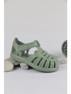 18 - 29 Numara Igor Tobby Solid Yeşil Sandalet