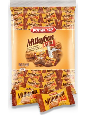 Konak Milkybon Tereyağlı Sütlü Şeker 1 kg Süt Aromalı Lezzetli Şekerleme