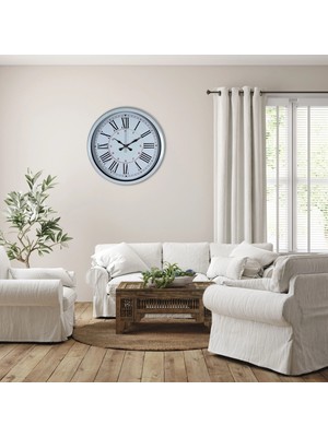 LTG Nova Mey Ithalat® Beyaz 40 cm Roma Rakamlı Duvar Saati