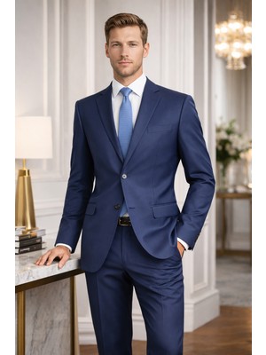 FABIO CASSEL Fabıo Cassel Klasik Kesim Erkek Takım Elbise Premium Şıklık