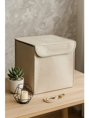 Özbience Krem Dolap Içi Organizer, Çamaşır ve Oyunlar Için Saklama Kutusu