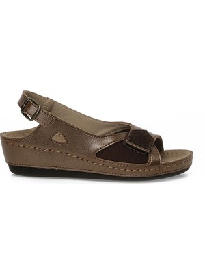 Polaris 167249.Z6FX Bronz Kadın Düz Sandalet