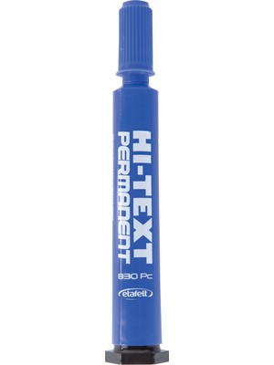 Hi-Text Kesik Uçlu Koli Kalemi Mavi 830PC