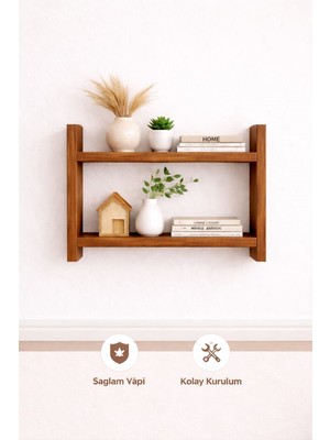 Mobilyacın 2'li Duvar Rafı-Mutfak-Çok Amaçlı Raf-Barok
