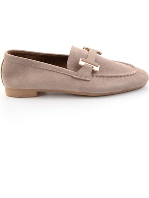 Bambi Toprak  Kadın Loafer Ayakkabı K01688012272