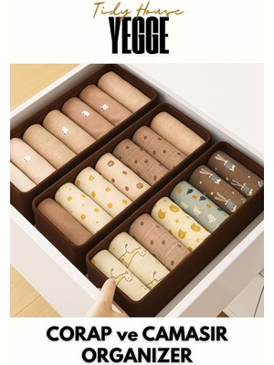 Özbience Çekmece ve Dolap Içi Katlanabilir Raf Düzenleyici, Çorap ve Kıyafet Organizeri