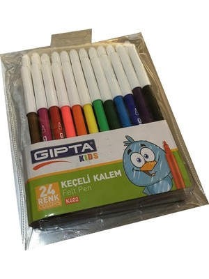 Gıpta Keçeli Kalem Pvc Çantalı 24 Renk K402