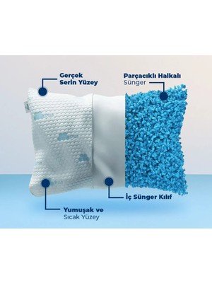 Ayarlanabilir Hafızalı Ortopedik Yastık – Çift Yüzey - Serinletici ve Bambu Kumaş – Boyun Destekli