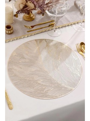 Digithome 6’lı Amerikan Servisi Supla Yuvarlak Gold 38 cm – ACR-622/20